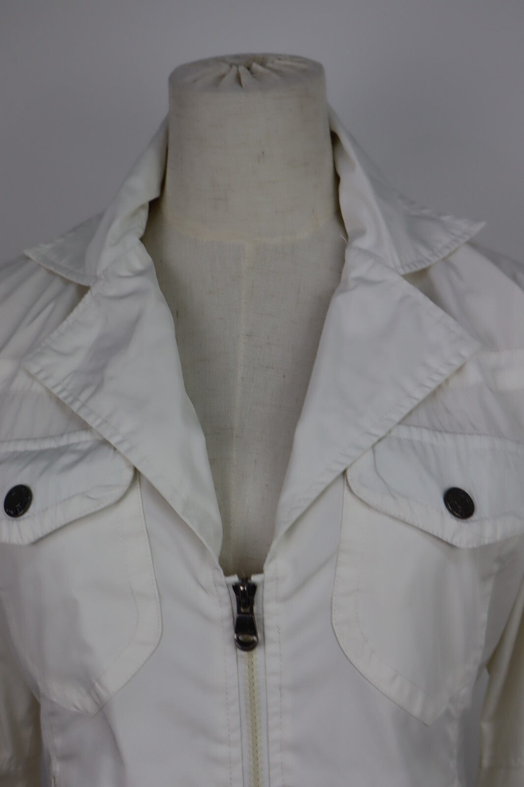 REFRIGIWEAR GIUBBINO DONNA TG L WOMAN JACKET GIACCA VINTAGE CASUAL POLIURETANO