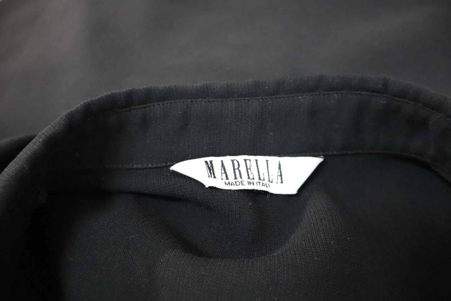 MARELLA CAMICIA DONNA MANICHE LUNGHE TG. 44 WOMAN SHIRT CASUAL VINTAGE NERO