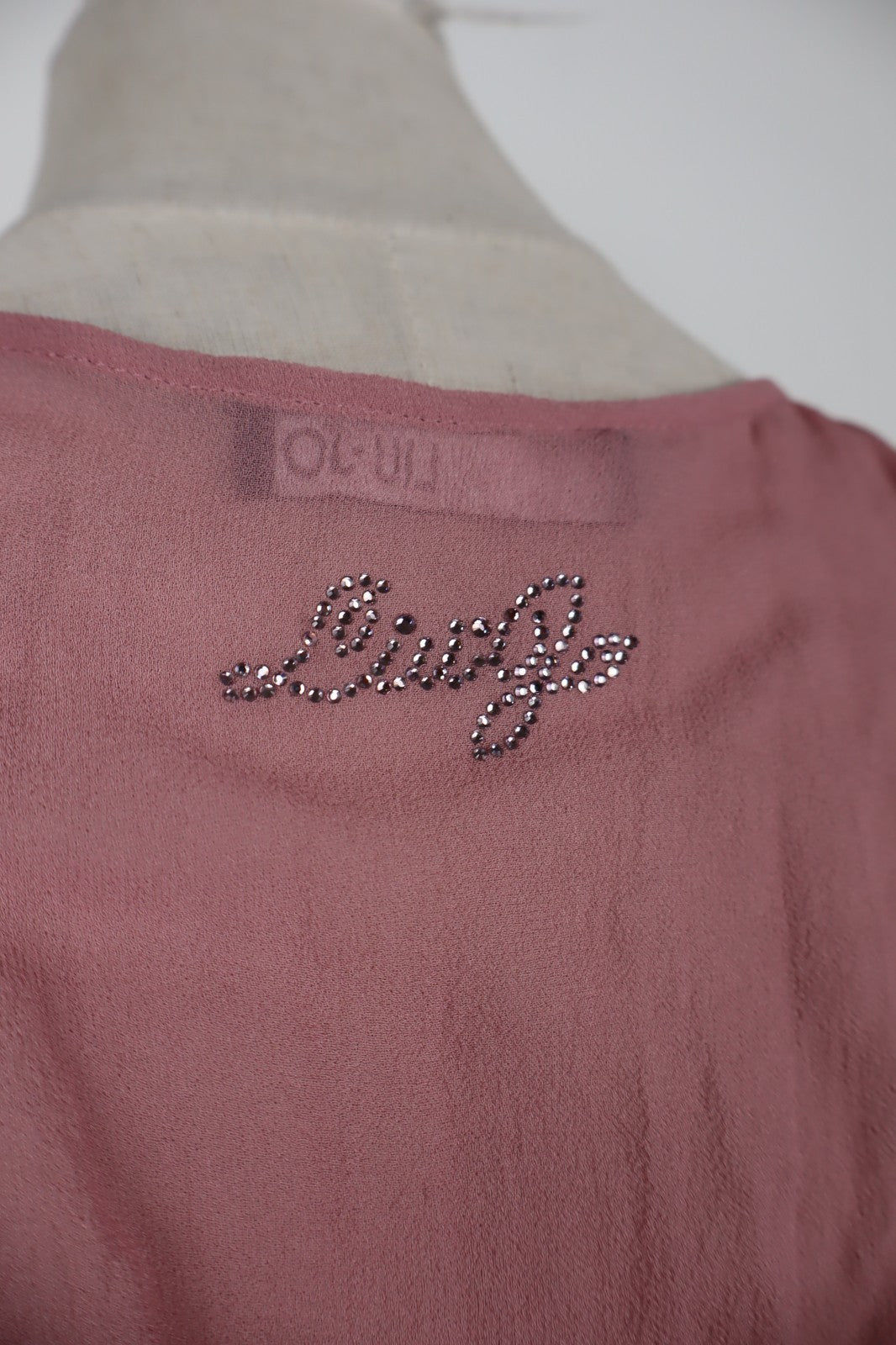 LIU JO VESTITO SMANICATO ROSA DONNA TG L WOMAN CASUAL VINTAGE DRESS ABITO LOGO