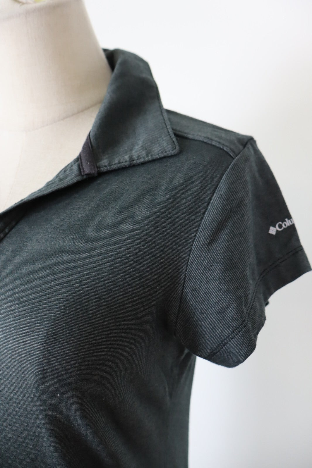 COLUMBIA POLO MAGLIA DONNA COTONE TG. M WOMAN COTTON SHIRT CASUAL VINTAGE