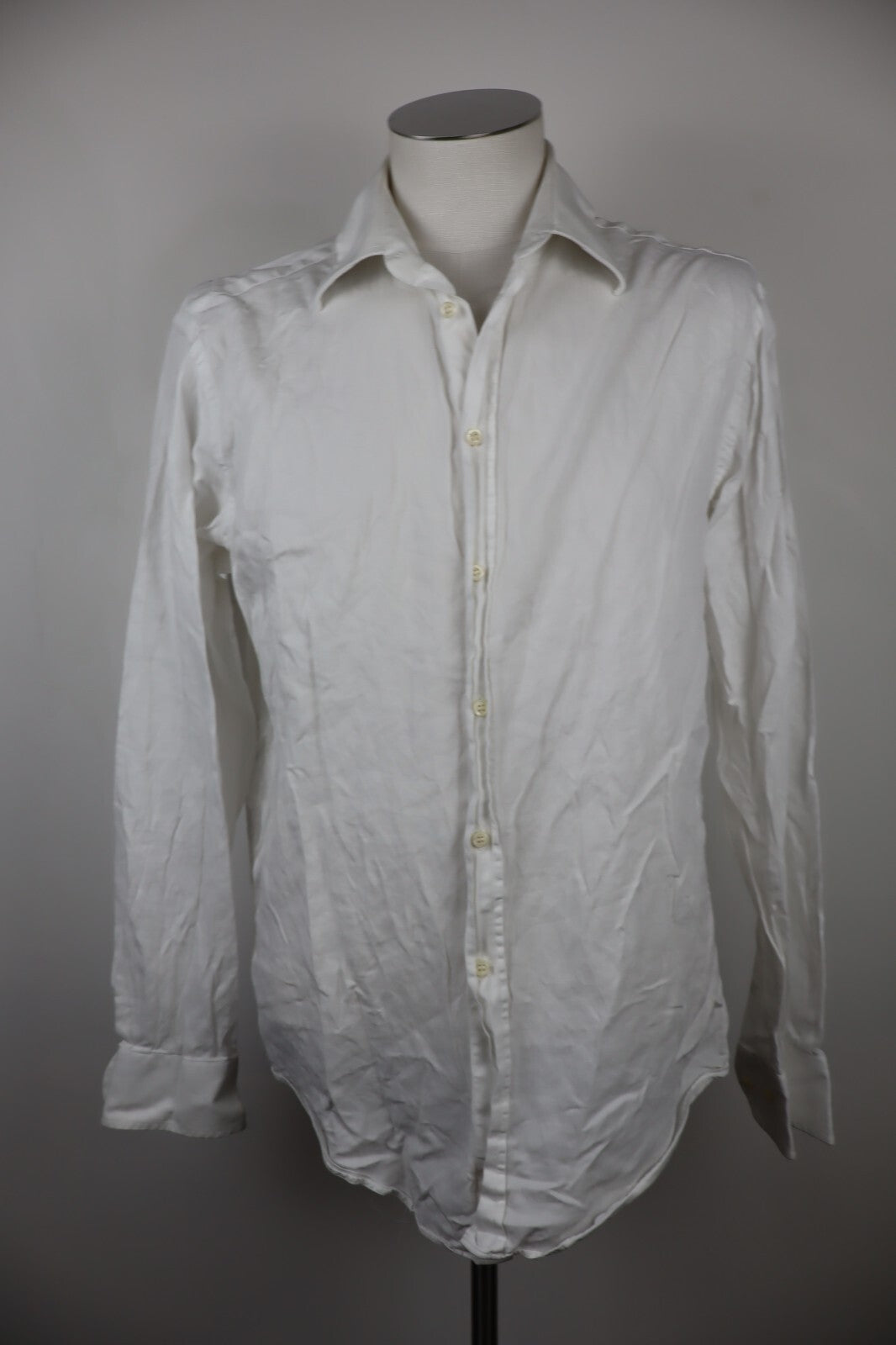 TRUSSARDI CAMICIA UOMO COTONE TG 42 16 1/2 MAN CASUAL VINTAGE SHIRT COTTON