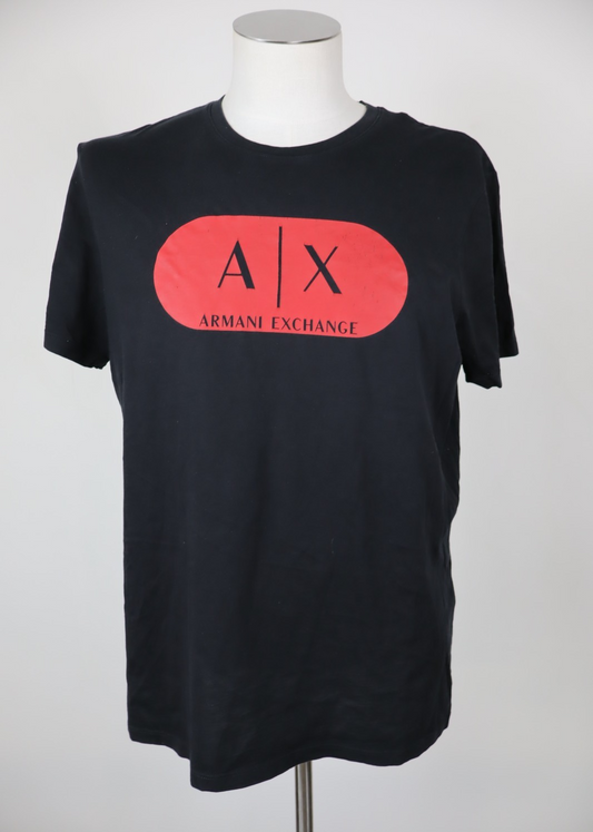 ARMANI EXCHANGE MAGLIA COTONE UOMO TG L MAN T-SHIRT CASUAL VINTAGE COTTON