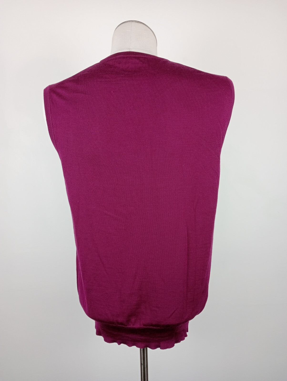 HUGO BOSS MAGLIONE SMANICATO GILET UOMO Tg. XL MAN SWEATER CASUAL VINTAGE LANA