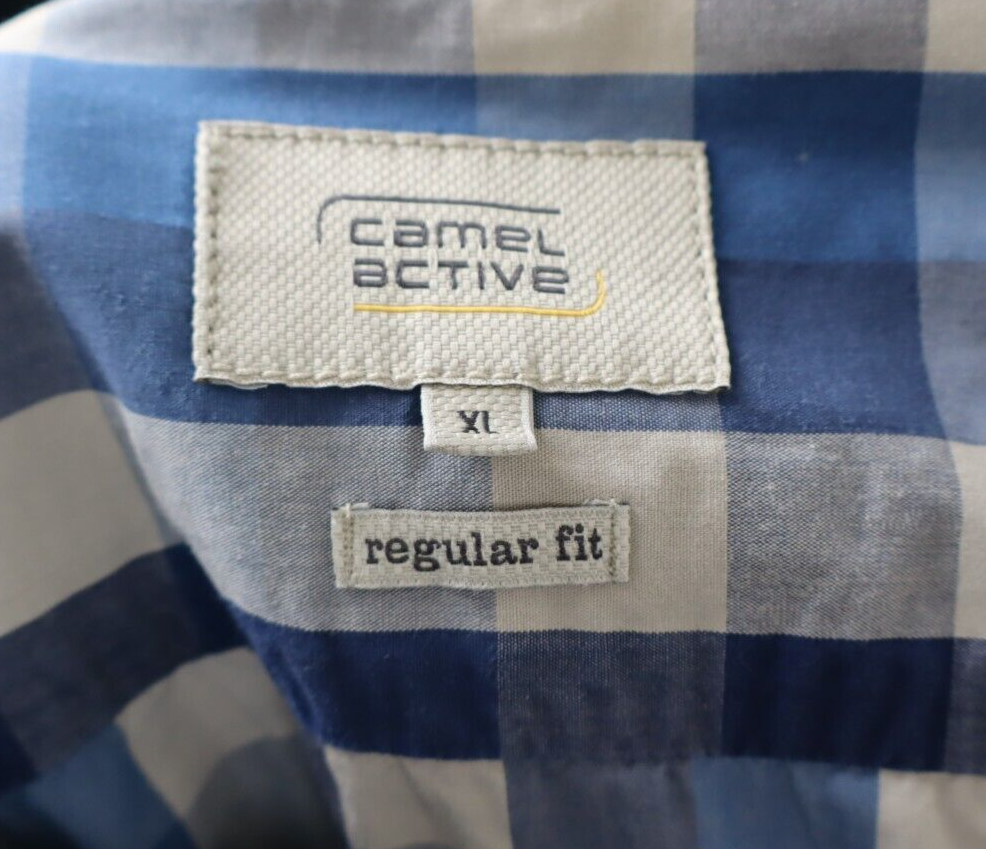 CAMEL ACTIVE CAMICIA UOMO COTONE COTTON TG. XL  MAN CASUAL VINTAGE SHIRT