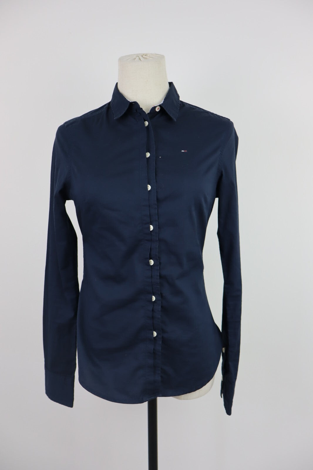 TOMMY HILFIGER CAMICIA DONNA TG. XS WOMAN SHIRT CASUAL VINTAGE COTONE COTTON