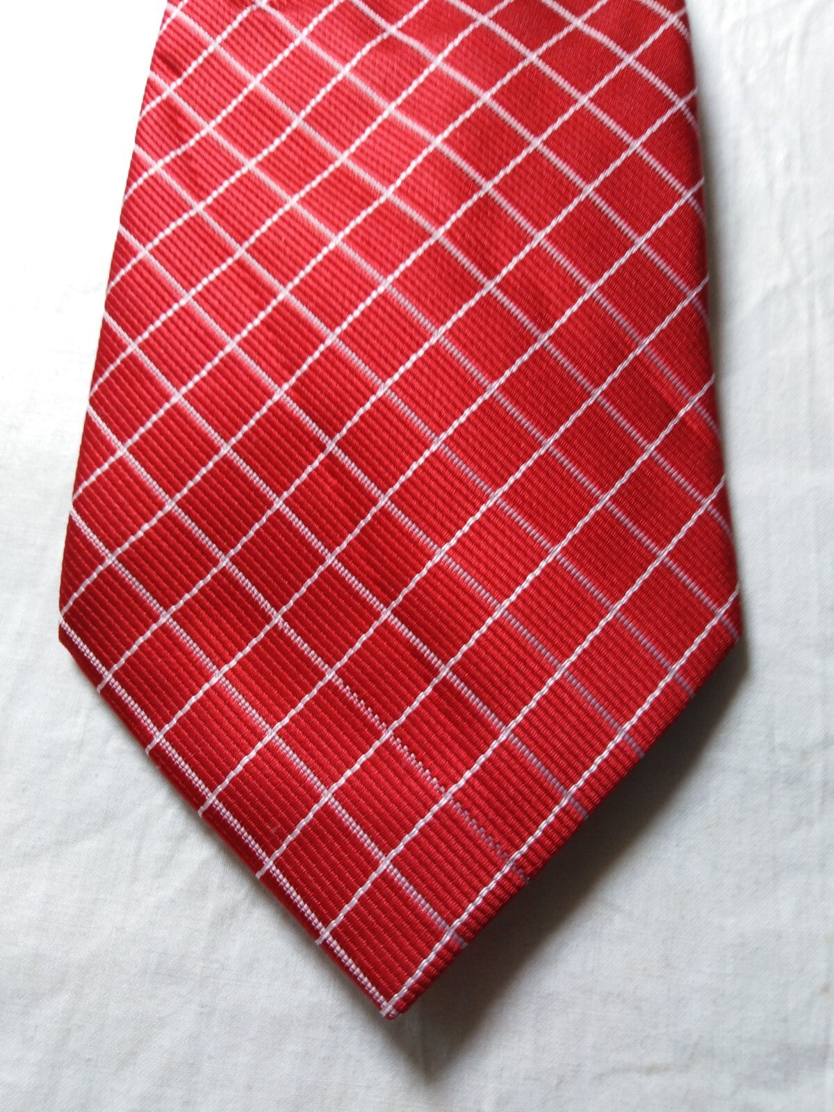 LUCIO LAMBERTI  100%  SILK TIE SETA CRAVATTA SELF TIPPED NECKTIE MADE IN ITALY