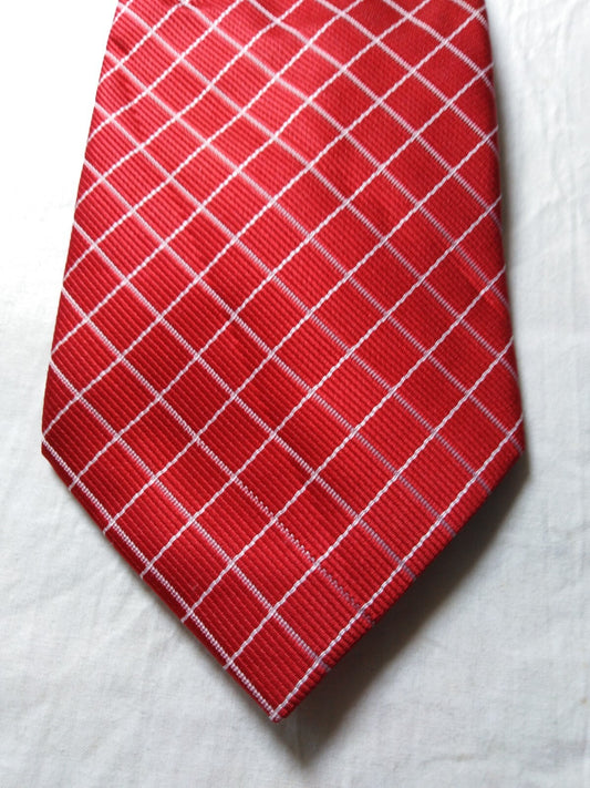LUCIO LAMBERTI  100%  SILK TIE SETA CRAVATTA SELF TIPPED NECKTIE MADE IN ITALY