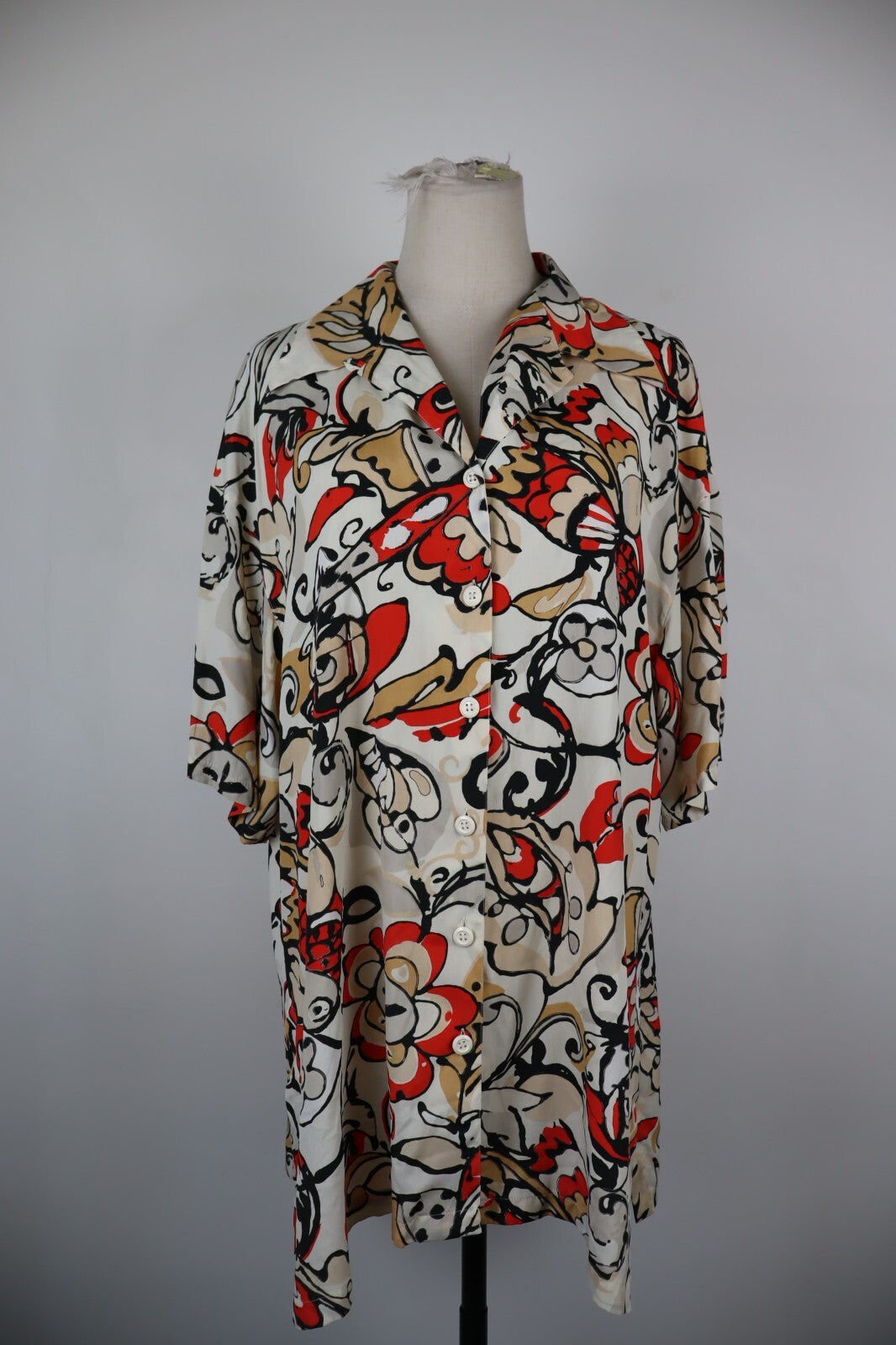 MARELLA CAMICIA  DONNA TG. 42 WOMAN SHIRT CASUAL VINTAGE SETA ACETATO SILK