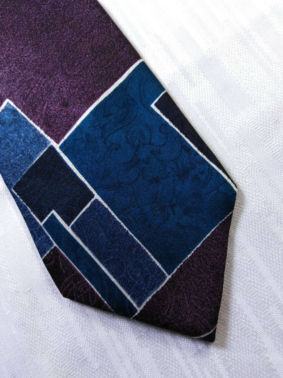 HUBERT MILANO 100% SETA SILK TIE CRAVATTA NECKTIE MADE ITALY VINTAGE CLASSIC