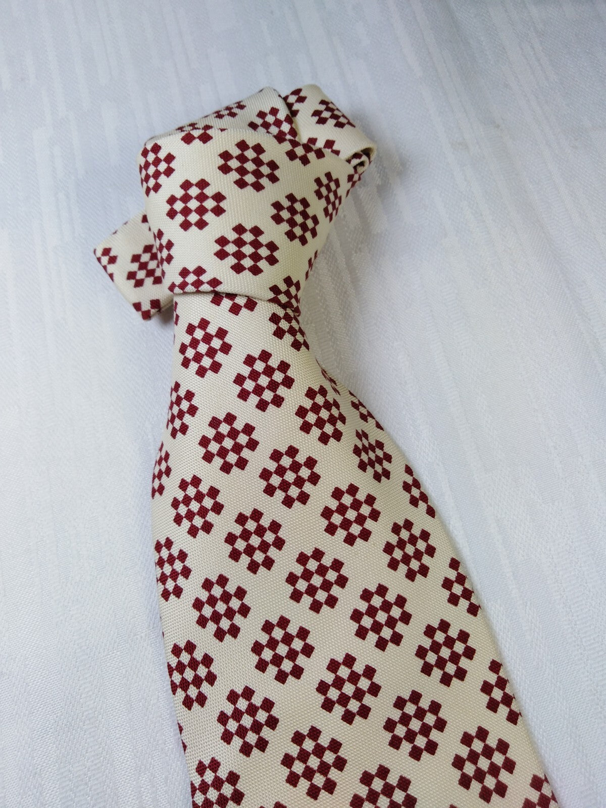 TRUSSARDI 100% SETA SILK TIE CRAVATTA NECKTIE MADE ITALY VINTAGE CLASSIC