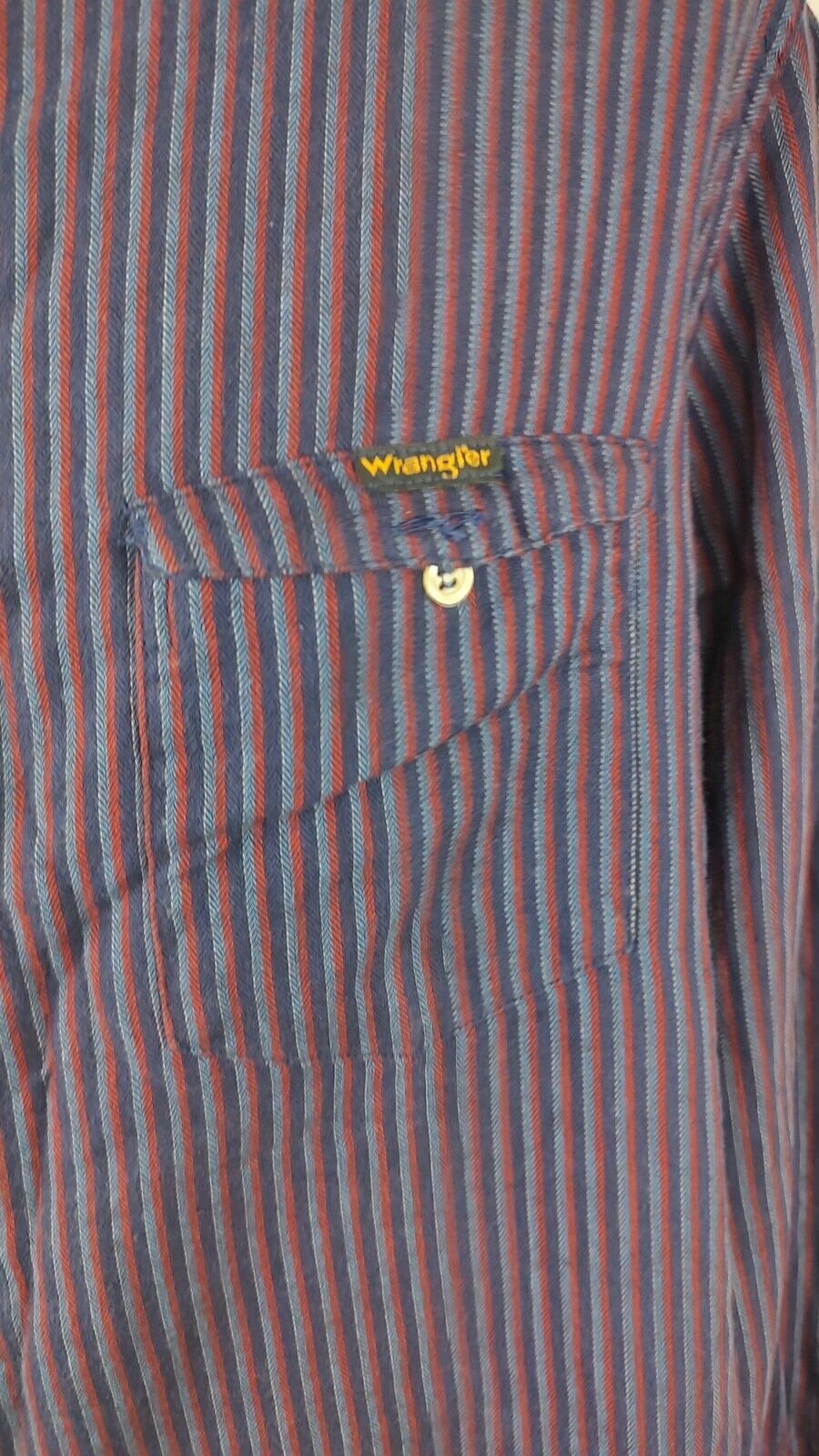 WRANGLER CAMICIA UOMO TG. 40 CM / 16 MAN CASUAL VINTAGE SHIRT COTONE