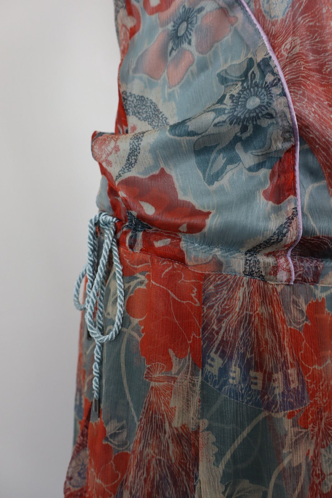 DIESEL VESTITO DONNA TG. S  WOMAN CASUAL VINTAGE DRESS SETA