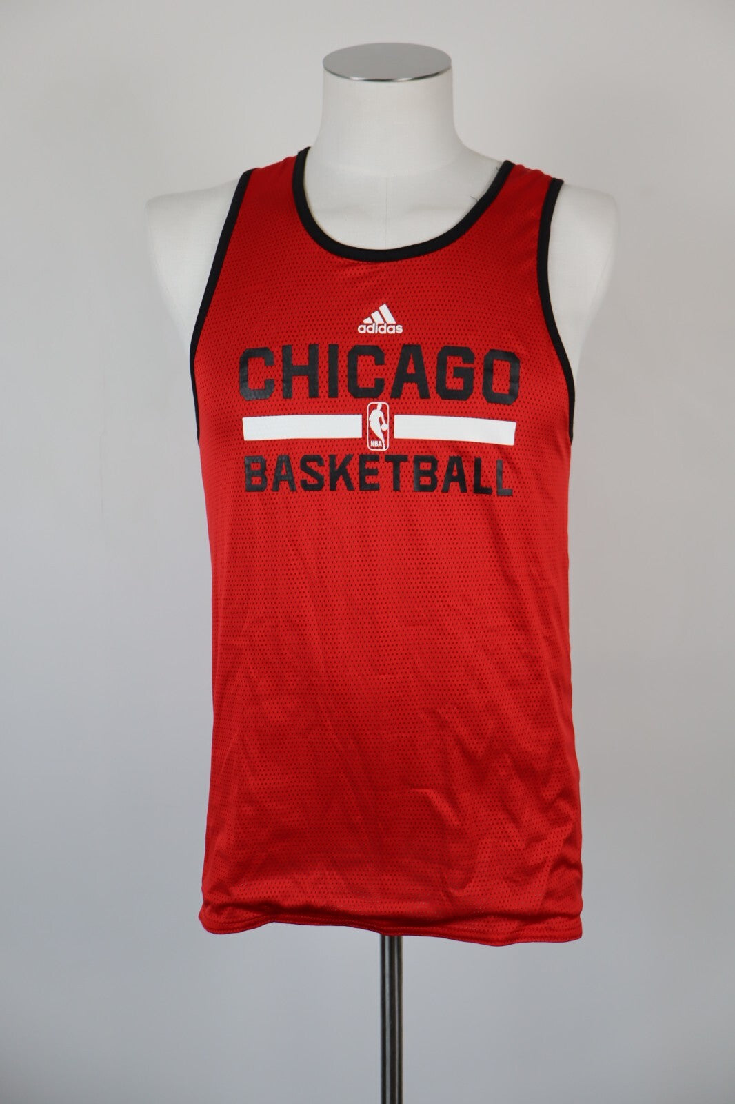 ADIDAS CHICAGO BULLS CANOTTA BASKET DOUBLEFACE T-SHIRT UOMO TG M SPORT  CASUAL