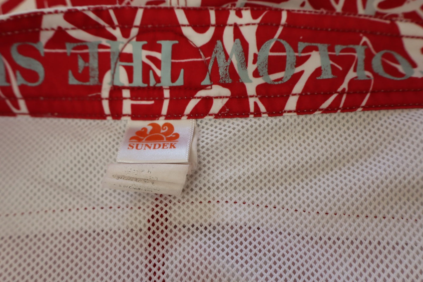 SUNDEK COSTUME PANTALONCINO MARE UOMO 32 MEN SWIMSUIT VINTAGE CASUAL GEOMETRICO