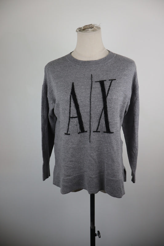 ARMANI EXCHANGE MAGLIONE DONNA TG L WOMAN CASUAL SWEATER ITALY LANA VERGINE