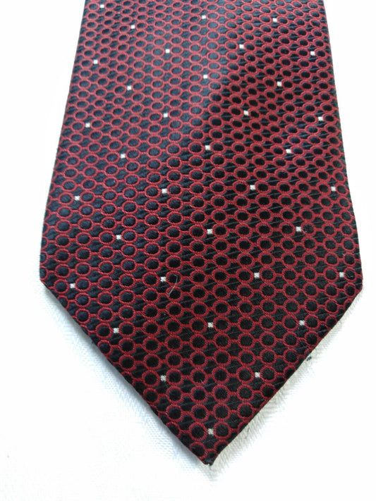 ANDREA CONTE NAPOLI  SILK TIE SETA CRAVATTA NECKTIE MADE IN ITALY SELF TIPPED