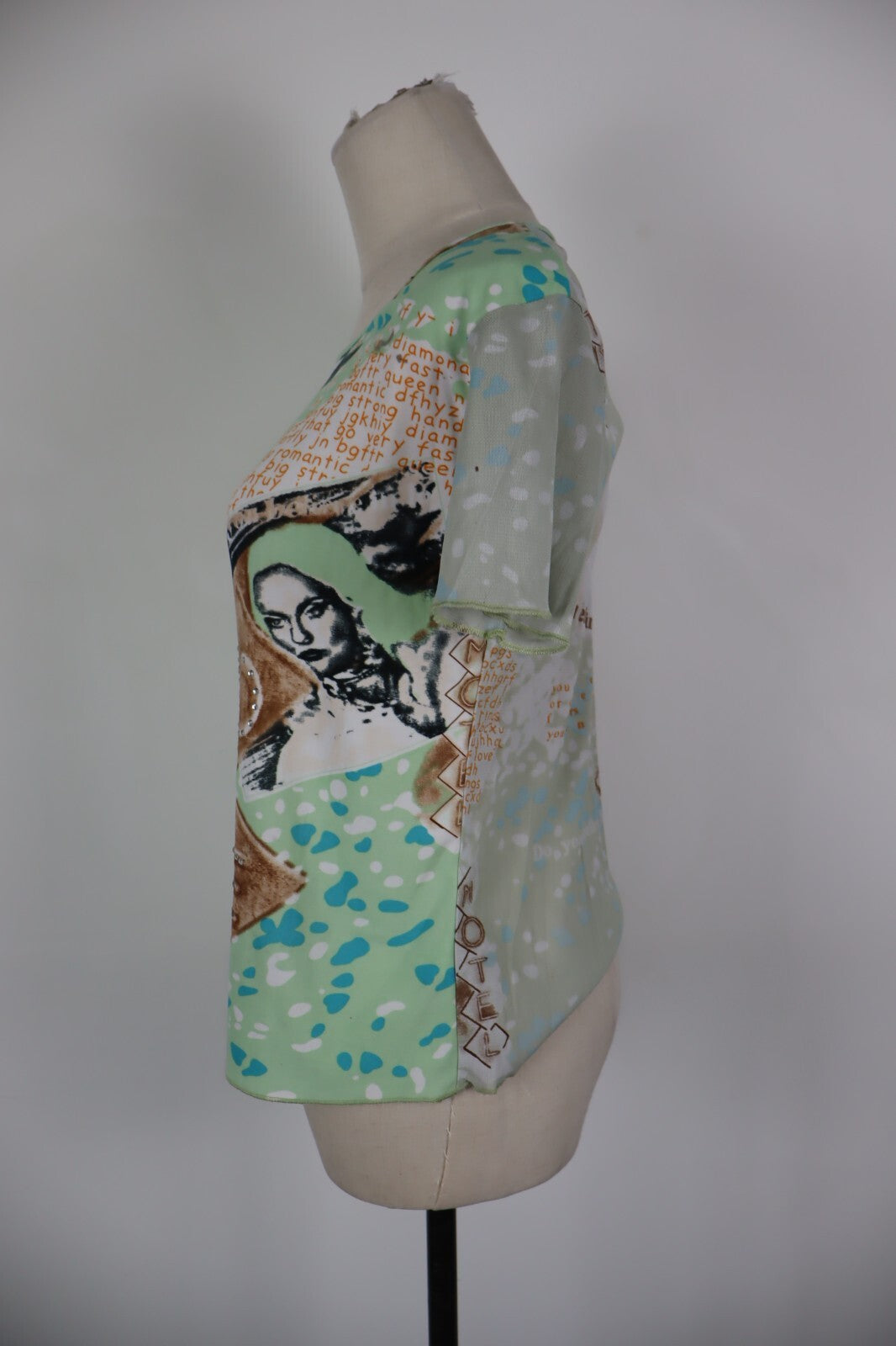 CALVIN KLEIN JEANS MAGLIA DONNA TG. M WOMAN CASUAL VINTAGE T-SHIRT TOP