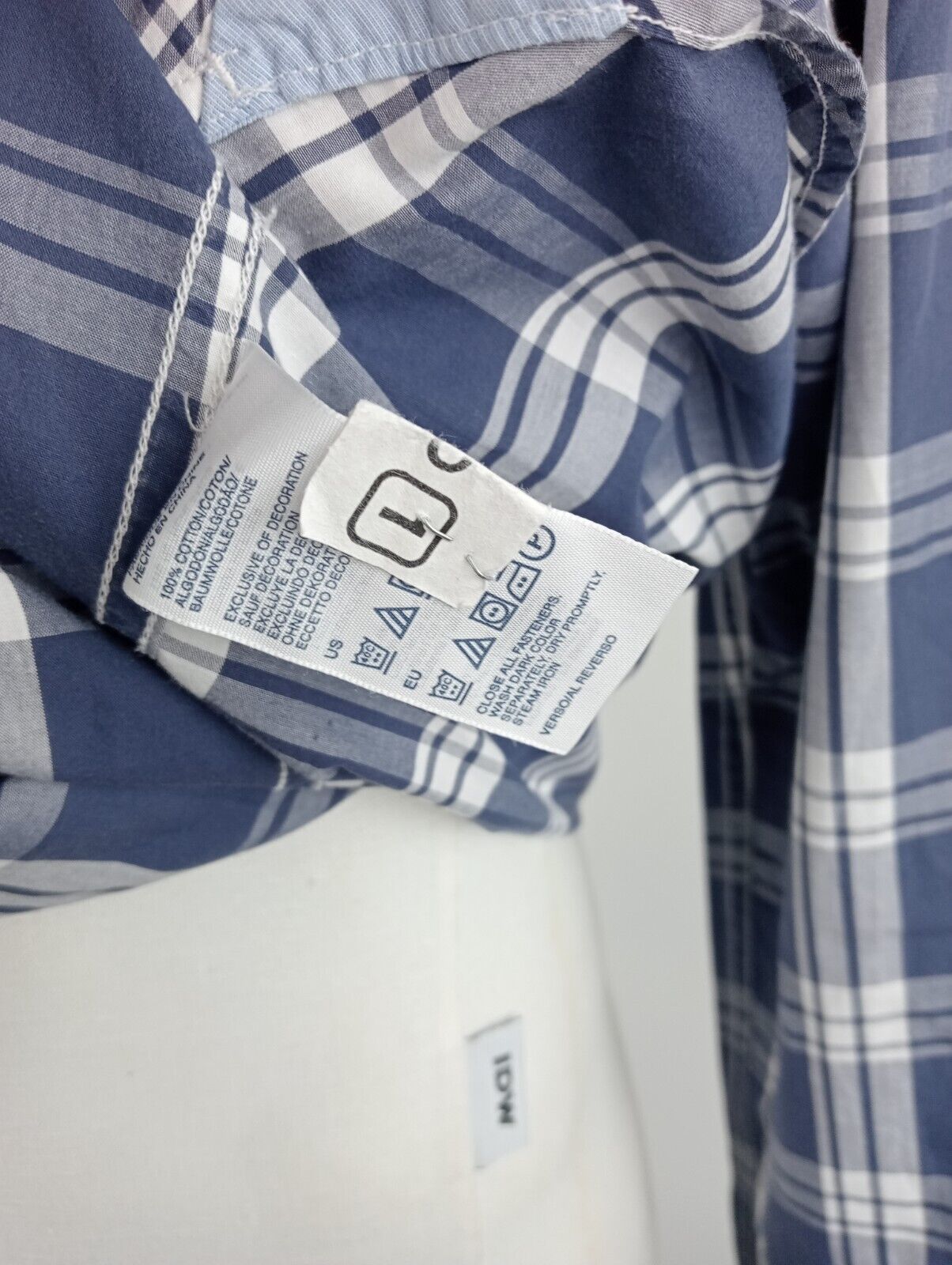 TOMMY HILFIGER CAMICIA UOMO TG. S MAN CASUAL VINTAGE SHIRT COTONE MADE ITALY