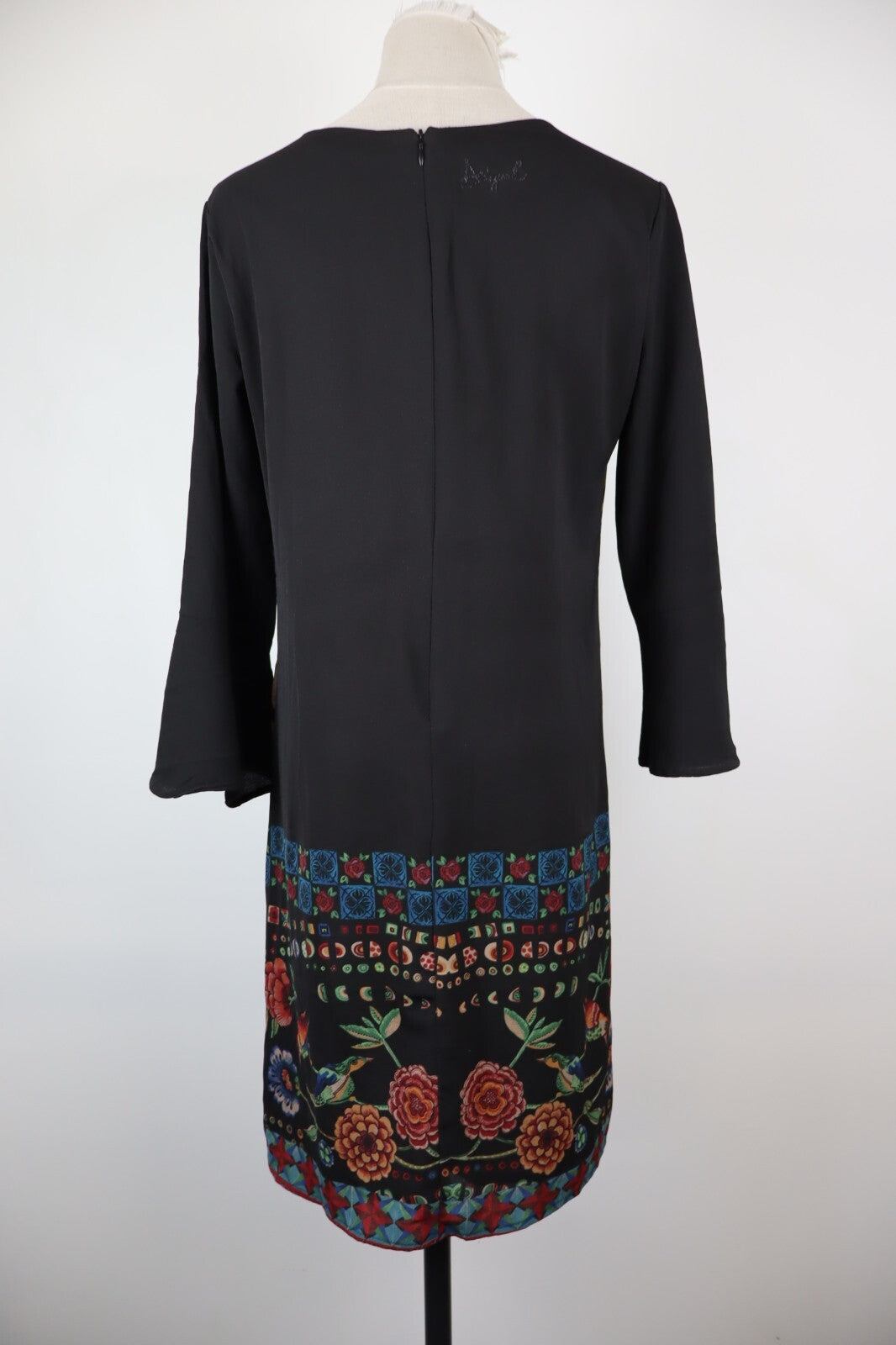 DESIGUAL VESTITO DONNA TG. 38  WOMAN CASUAL VINTAGE DRESS ABITO