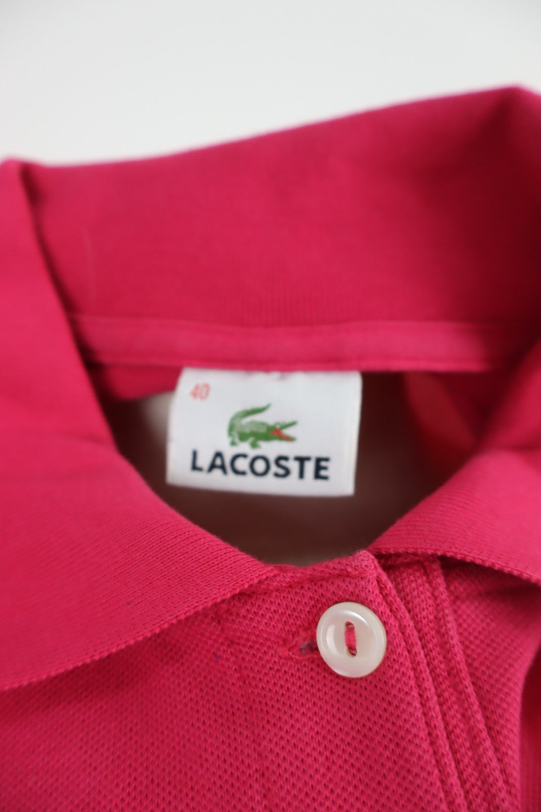 LACOSTE POLO MAGLIA DONNA COTONE TG. 40 WOMAN SHIRT CASUAL VINTAGE COTTON