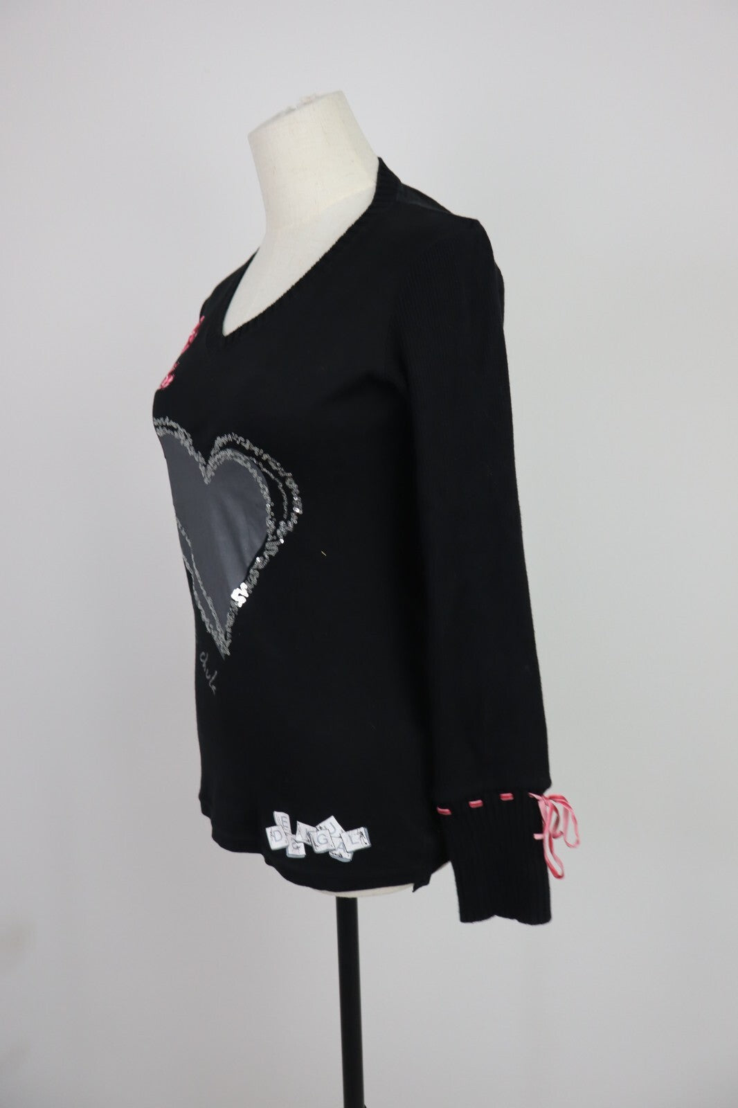 DESIGUAL MAGLIA DONNA TG. S WOMAN T-SHIRT CASUAL VINTAGE COTONE