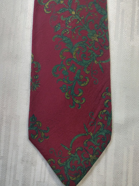 HUBERT 100% SILK TIE SETA CRAVATTA NECKTIE MADE IN ITALY CLASSIC