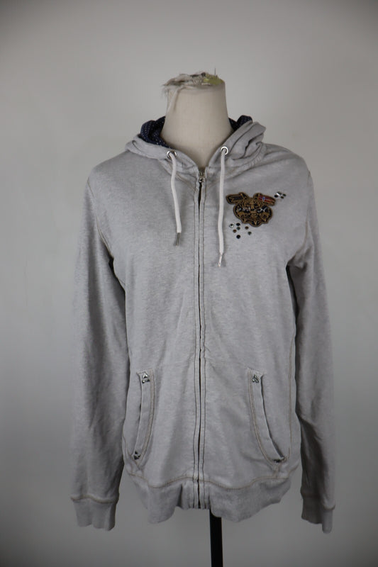 NAPAPIJRI FELPA CAPPUCCIO DONNA L WOMAN CASUAL VINTAGE SPORT SWEATSHIRT COTONE