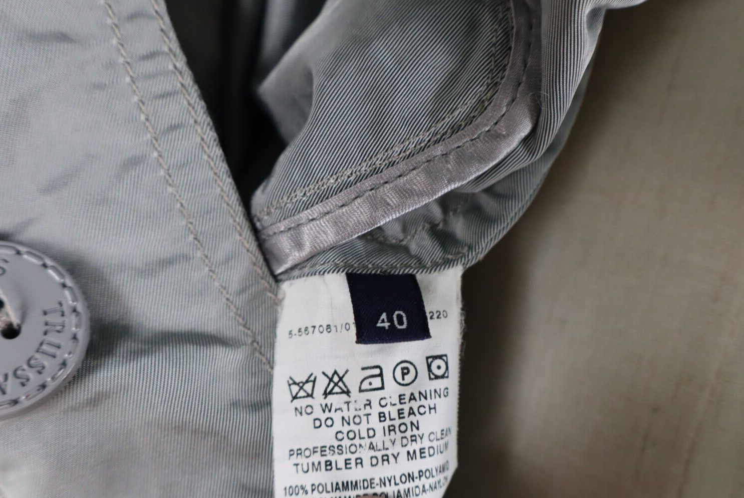 TRUSSARDI JEANS GIUBBINO LEGGERO GIACCA DONNA TG 40 WOMAN CASUAL JACKET VINTAGE