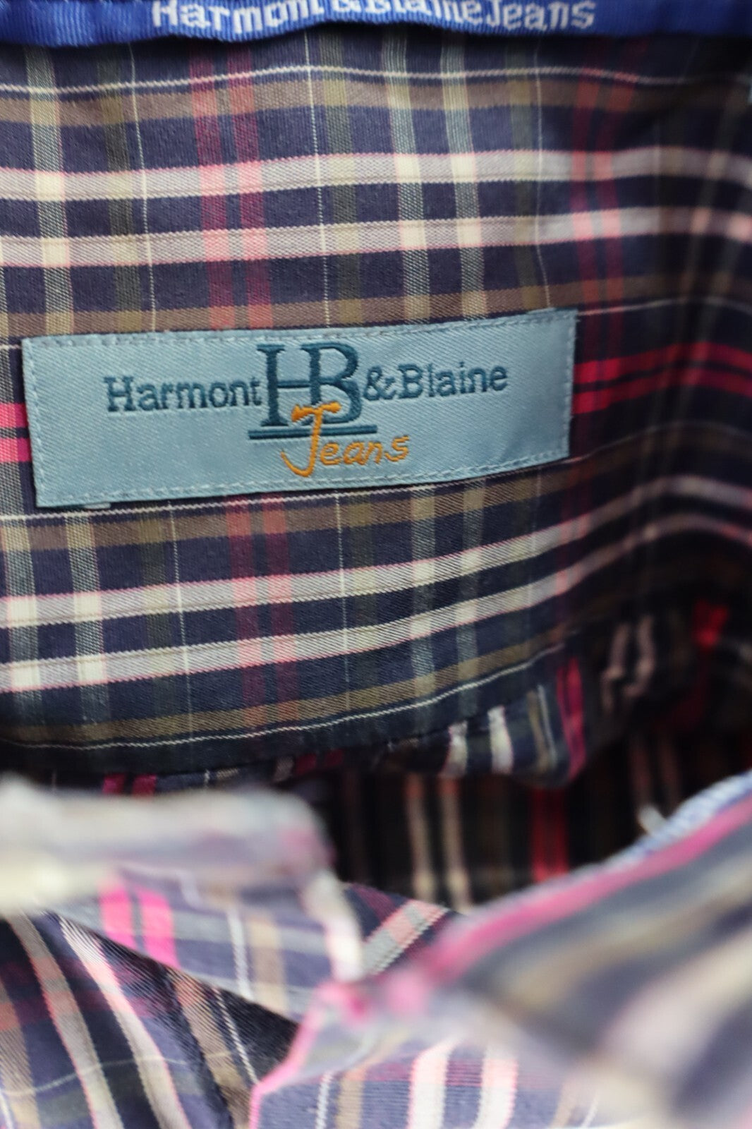 HARMONT & BLAINE CAMICIA UOMO TG L MAN CASUAL VINTAGE SHIRT COTONE COTTON