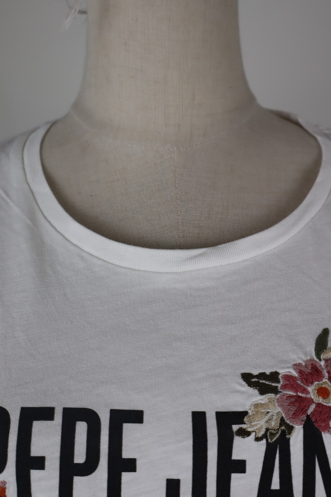 PEPE JEANS LONDON MAGLIA DONNA TG. L WOMAN CASUAL  T-SHIRT SETA COTONE