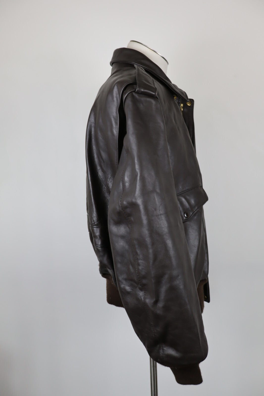 SCHOTT 684 GIUBBINO PELLE LEATHER UOMO Tg 52 MAN CASUAL VINTAGE JACKET