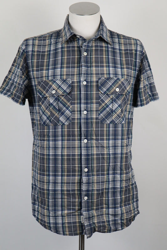 WOOLRICH CAMICIA UOMO TG EU L MAN SHIRT CASUAL VINTAGE COTONE COTTON