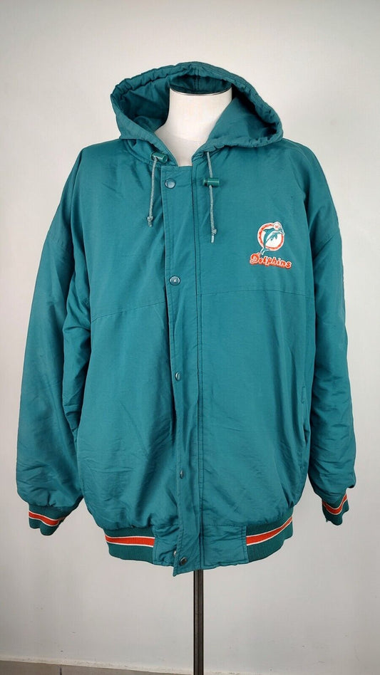 STARTER DOLPHINS GIUBBINO IMBOTTITO NFL FOOTBALL GIACCA UOMO TG L MAN JACKET