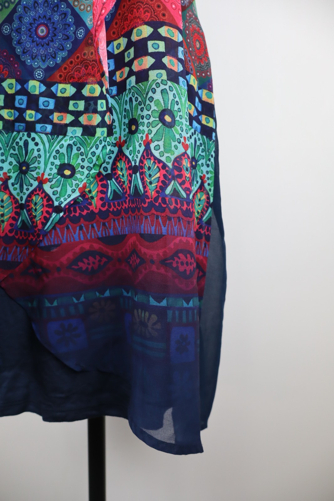 DESIGUAL VESTITO ABITO A BRETELLE DONNA TG 36 WOMAN CASUAL VINTAGE DRESS CANOTTA