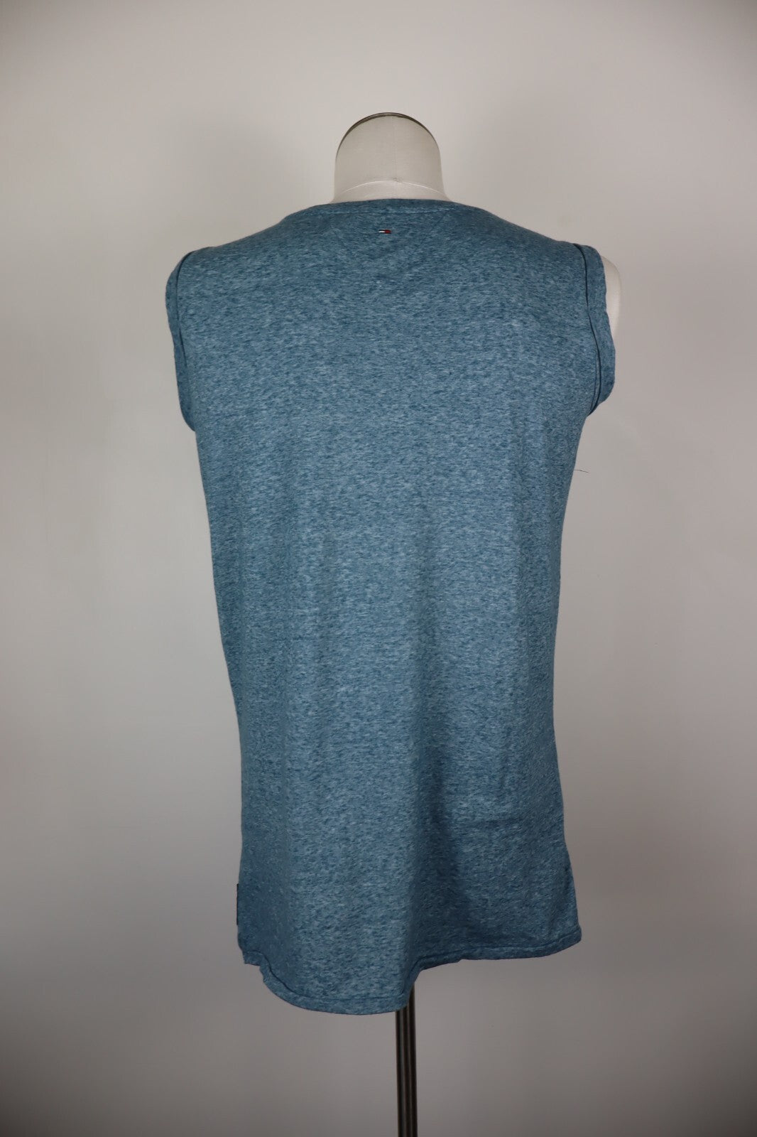 TOMMY HILFIGER MAGLIA SMANICATA UOMO TG L MAN T-SHIRT CASUAL VINTAGE COTONE