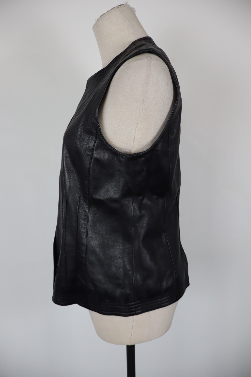 PENNY BLACK GIUBBINO PELLE DONNA 46 LEATHER WOMAN JACKET CASUAL SENZA MANICHE