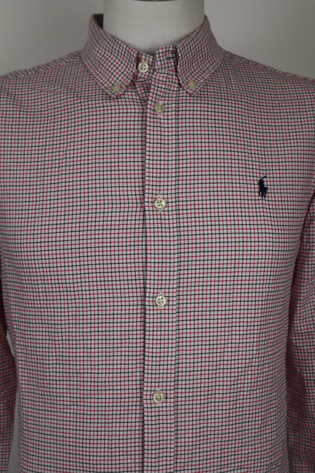 RALPH LAUREN CAMICIA UOMO COTONE TG. XL (18-20) MAN CASUAL VINTAGE COTTON SHIRT