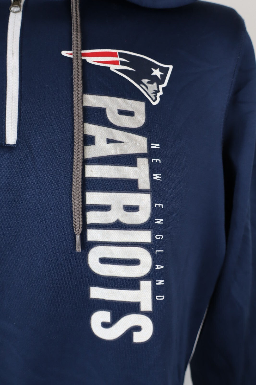MAJESTIC PATRIOTS NFL FELPA MAGLIA SPORT RUGBY UOMO TG L VINTAGE MAN JACKET