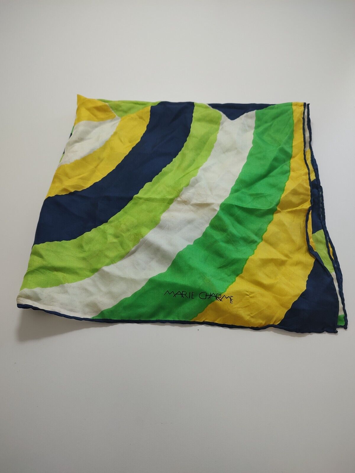 MARIE CHARME  FOULARD 100% SILK SCARVES SCARF RECTANGLE SETA MADE IN ITALY