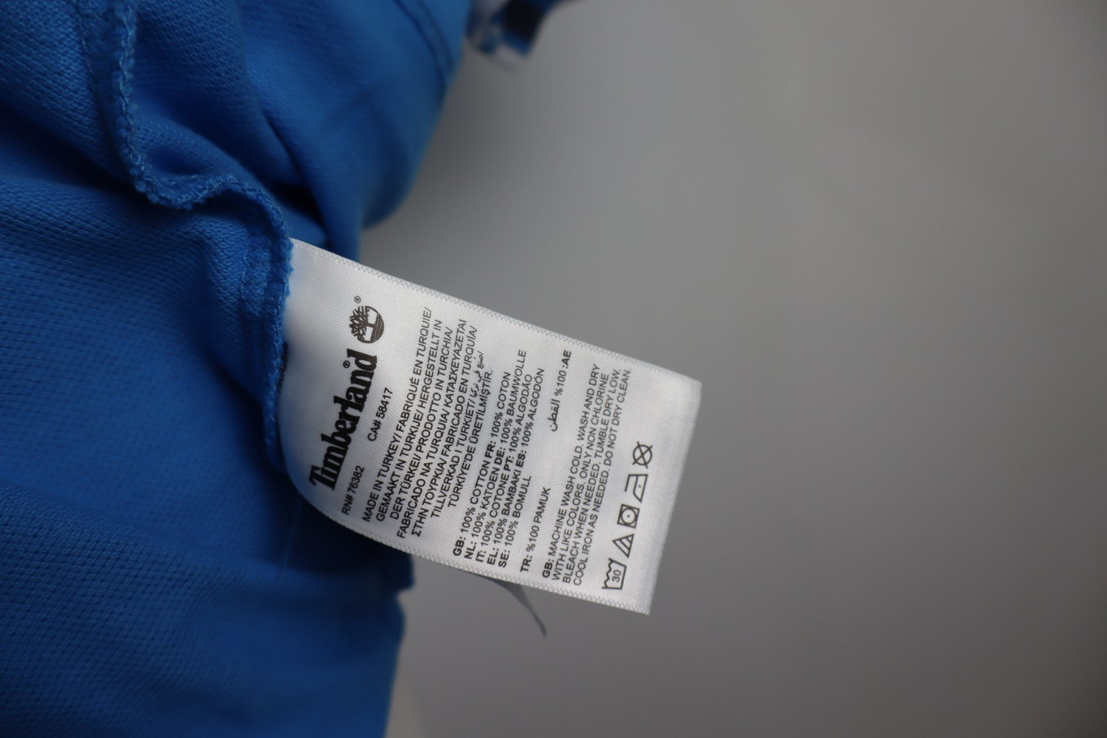 TIMBERLAND POLO MAGLIA COTONE UOMO TG 3XL MAN T-SHIRT CASUAL VINTAGE COTTON LOGO