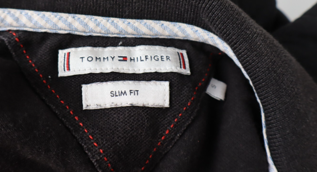 TOMMY HILFIGER POLO MAGLIA T-SHIRT DONNA COTONE TG. S SLIM WOMAN CASUAL VINTAGE