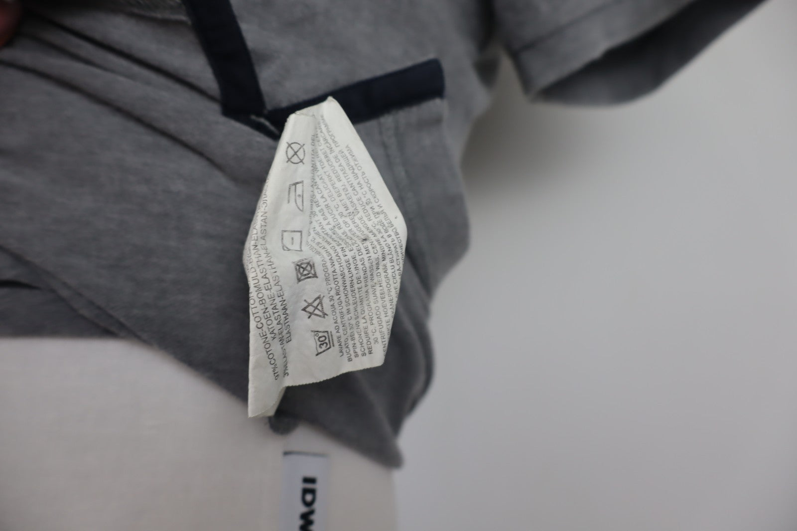 FAY  POLO MAGLIA UOMO COTONE TG L MAN COTTON T- SHIRT CASUAL VINTAGE GRIGIO LOGO
