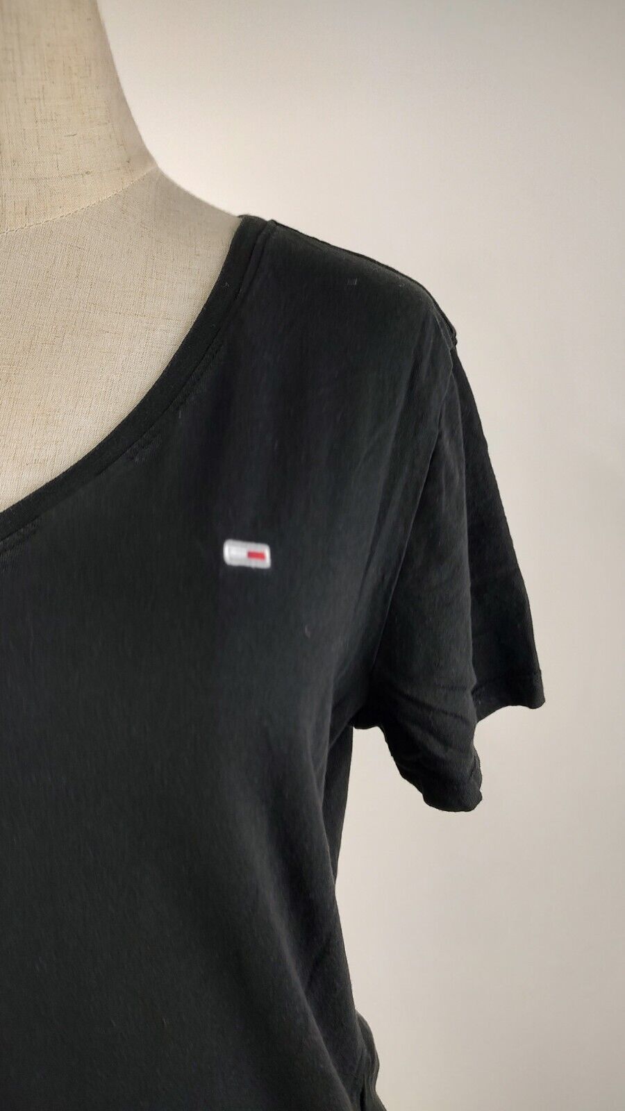 TOMMY JEANS HILFIGER MAGLIA DONNA TG. L WOMAN CASUAL VINTAGE T-SHIRT COTONE