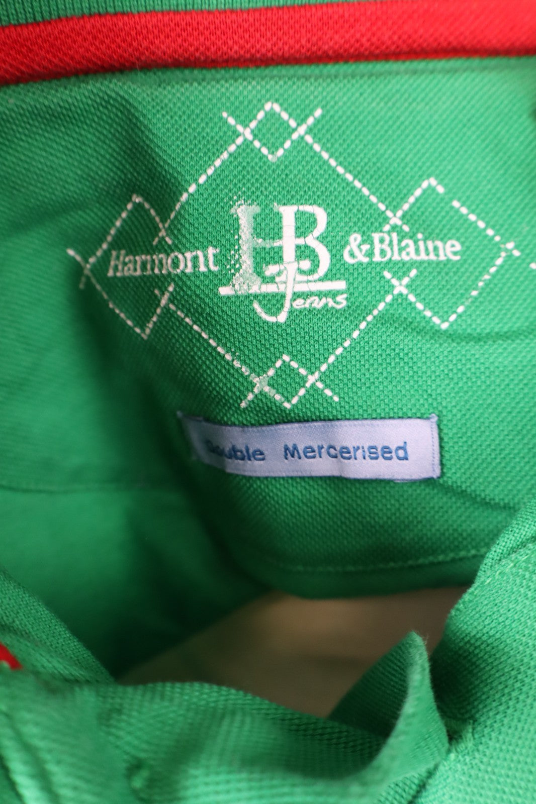 HARMONT & BLAINE POLO MAGLIA UOMO COTONE TG. M MAN COTTON T-SHIRT VINTAGE LOGO