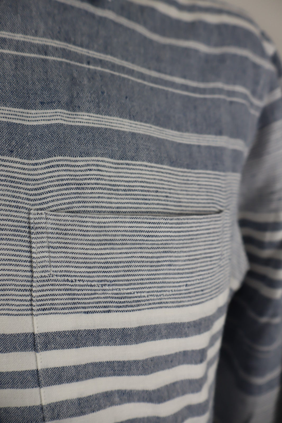 GAP CAMICIA UOMO TG M MAN CASUAL VINTAGE SHIRT LINO LINEN TASCHE MANICA LUNGA