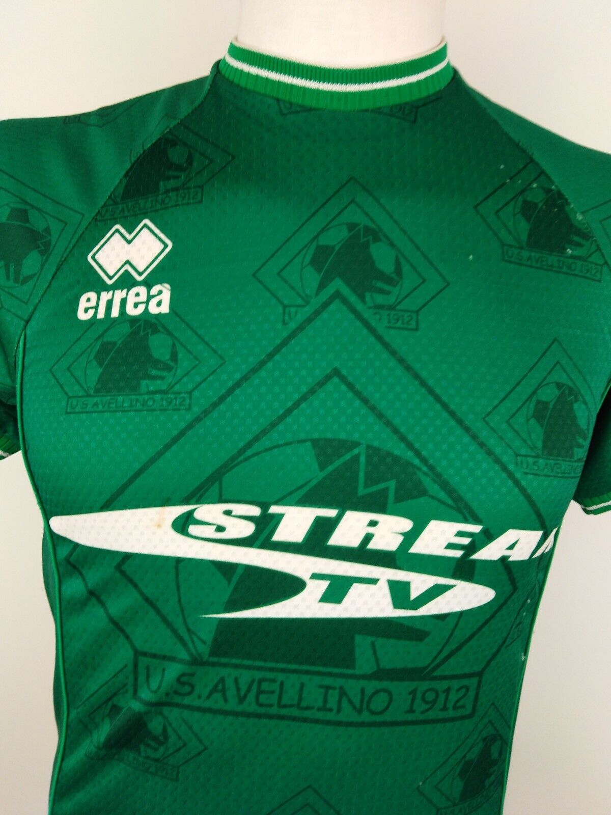 ERREA AVELLINO MAGLIA CALCIO UOMO Tg 36 SOCCER JERSEY VINTAGE TRIKOT
