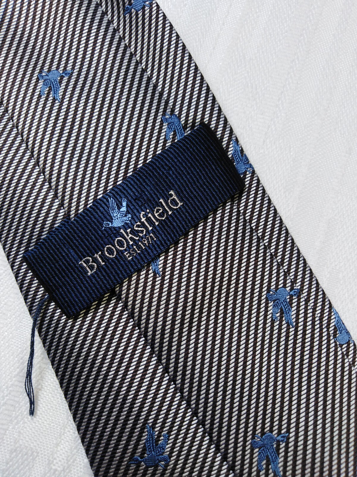 BROOKSFIELD 100% SILK TIE SETA CRAVATTA NECKTIE MADE IN ITALIA CLASSIC