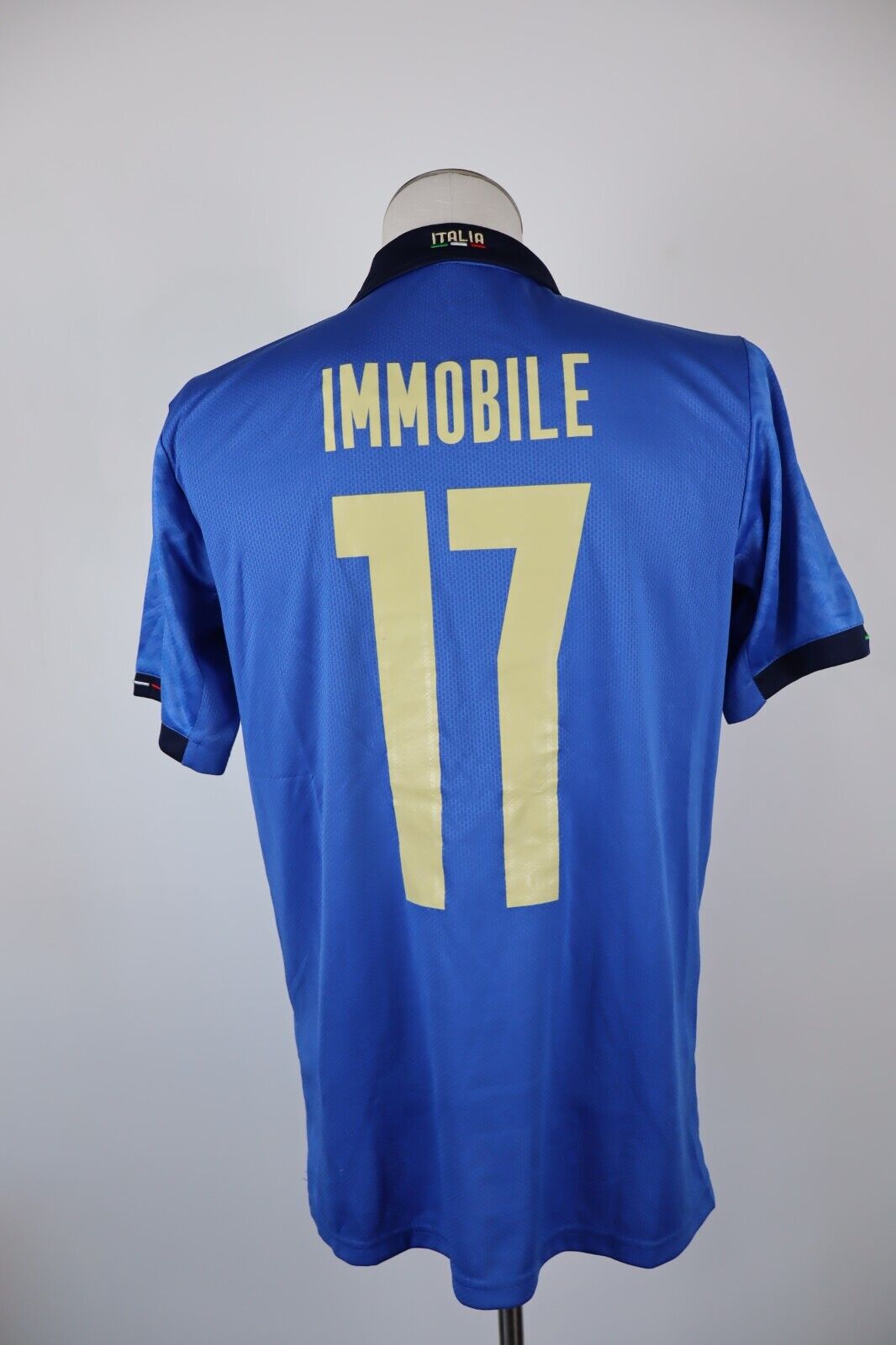 PUMA ITALIA IMMOBILE N 17 MAGLIA CALCIO UOMO Tg M SHIRT SOCCER SPORT AUTOGRAFO