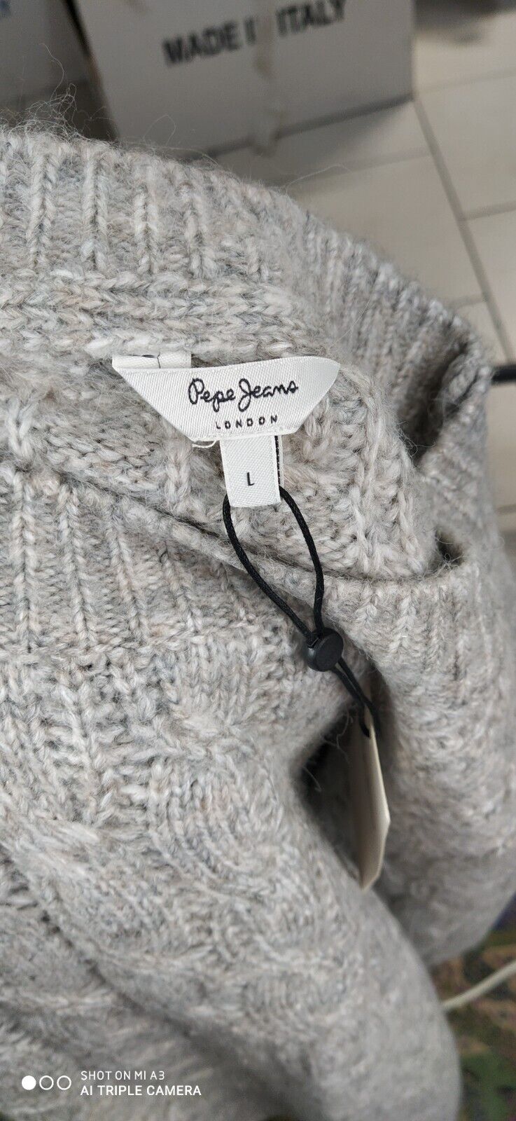 PEPE JEANS MAGLIONE ACRILICO DONNA Tg. L WOMAN CASUAL SWEATER VINTAGE