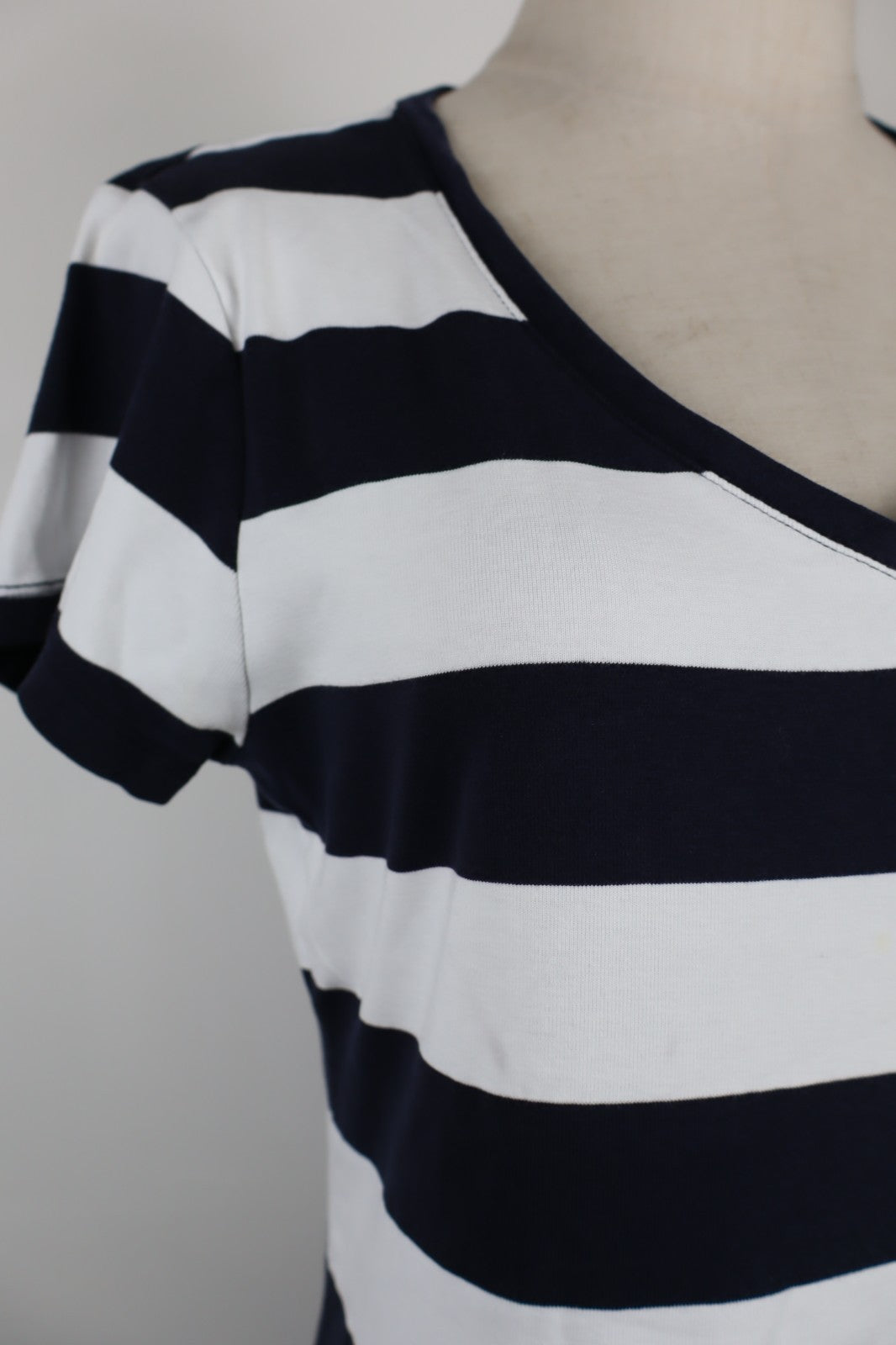 TOMMY HILFIGER MAGLIA COTONE DONNA TG. L WOMAN CASUAL VINTAGE T-SHIRT A RIGHE